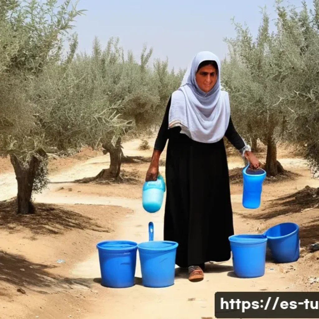 튀니지의 전력 및 수도 시스템 - **Image Prompt: Tunisian Rural Resilience Amidst Drought**
A poignant scene depicting a Tunisian...